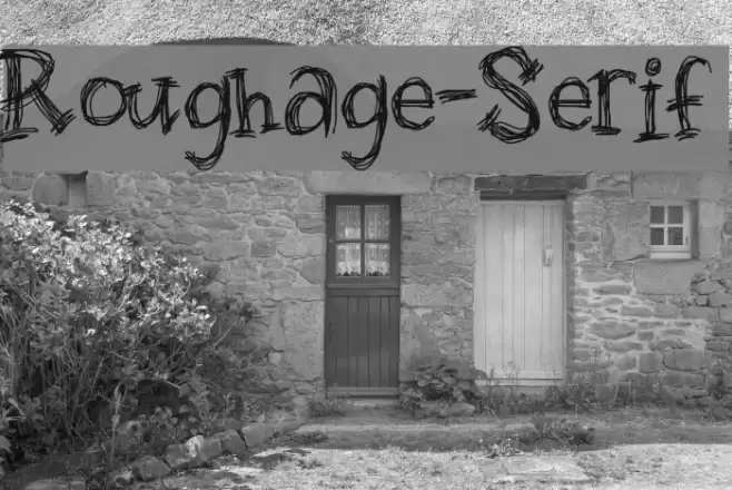 Roughage-Serif フォント examples