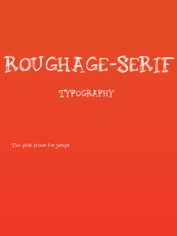 Roughage-Serif Poster