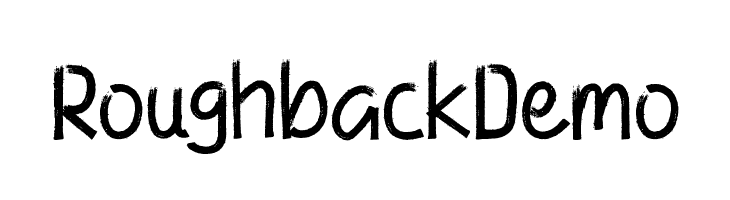 Roughback Demo  Descarca Fonturi Gratis