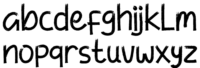 Roughback Demo Font LOWERCASE