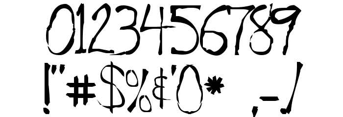 Roughedge Font OTHER CHARS
