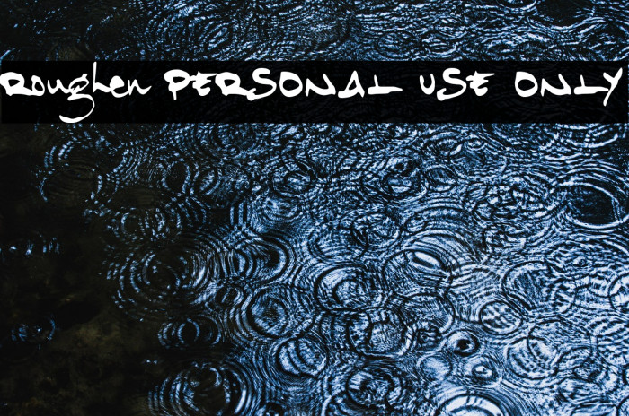 Roughen PERSONAL USE ONLY Example 1