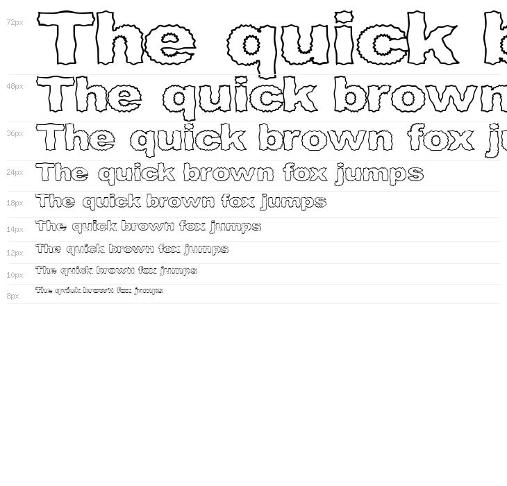 Roughhewn Outline Waterfall