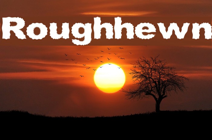 Roughhewn Font examples