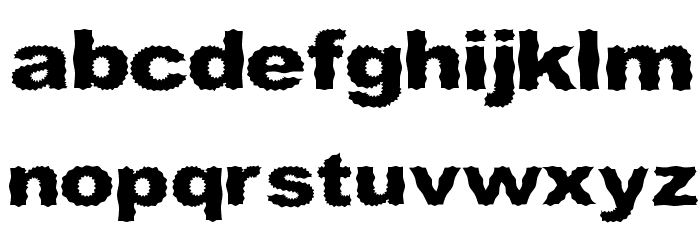Roughhewn Font LOWERCASE