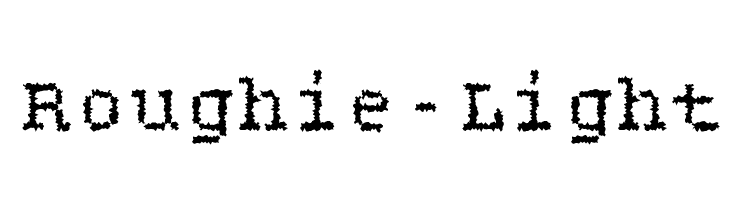 Roughie-Light Font