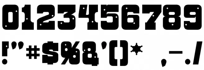 Roughknight Font OTHER CHARS