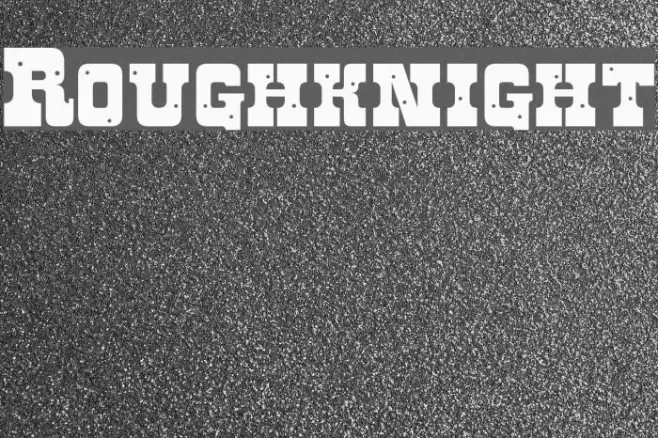 Roughknight Font examples
