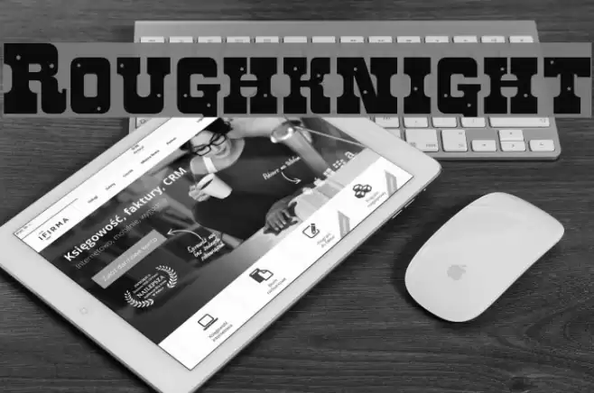 Roughknight Font examples