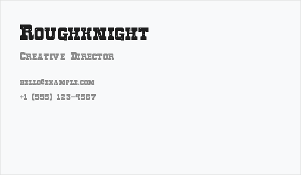 Roughknight Business Card