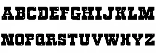Roughknight Font LOWERCASE