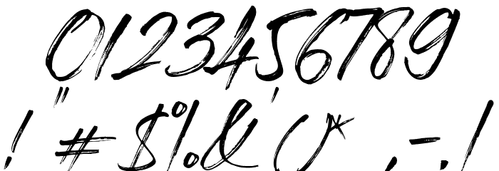 Roughmarker Font OTHER CHARS
