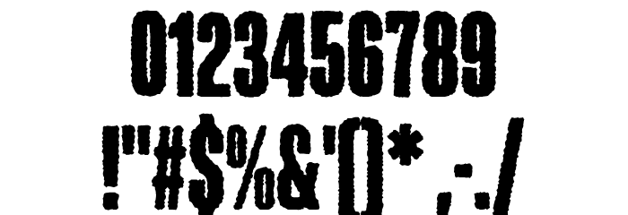 Roughnut Font OTHER CHARS