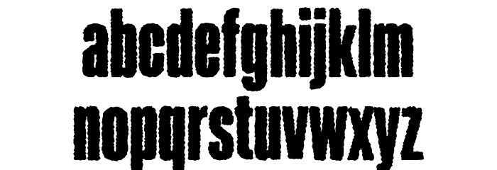 Roughnut Font LOWERCASE
