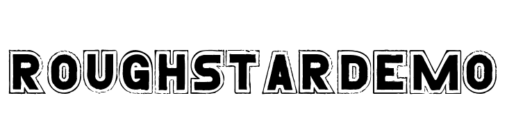 Roughstar Demo  नि: शुल्क फ़ॉन्ट्स डाउनलोड