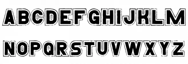 Roughstar Demo Polices MAJUSCULES