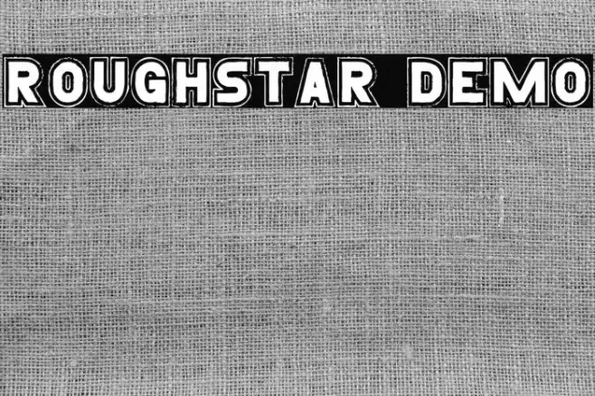 Roughstar Demo Font examples