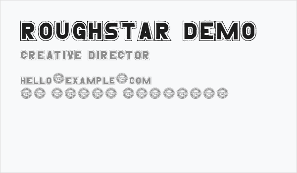 Roughstar Demo Business Card