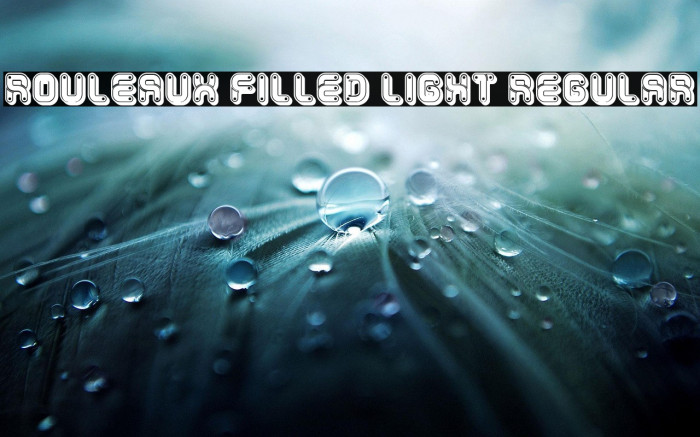 Rouleaux Filled Light Regular Example 3