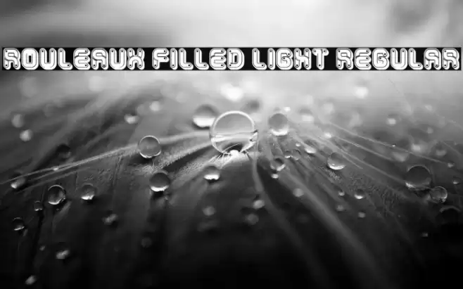 Rouleaux Filled Light Regular Fonte examples