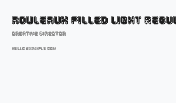 Rouleaux Filled Light Regular Business Card