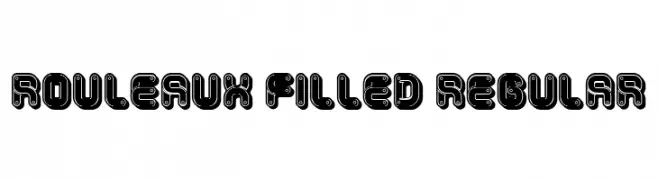 Rouleaux Filled Regular  Frei Schriftart Herunterladen
