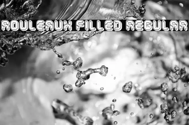 Rouleaux Filled Regular Font examples