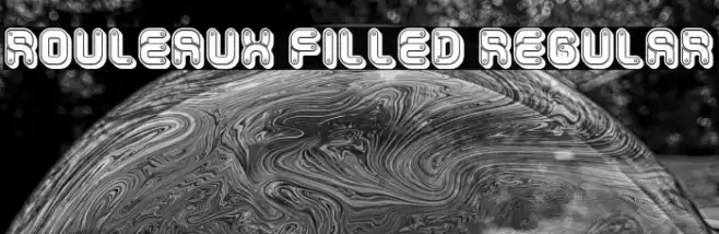 Rouleaux Filled Regular Font examples