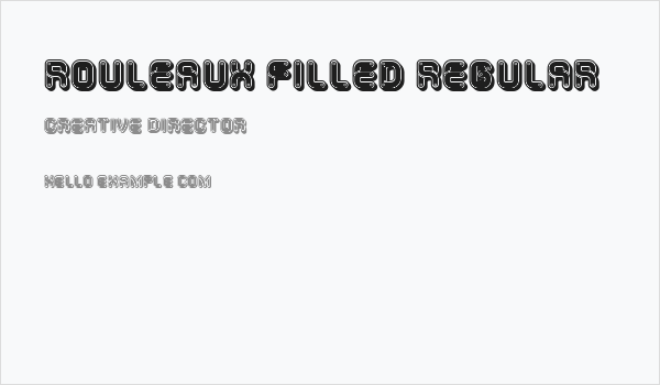 Rouleaux Filled Regular Business Card