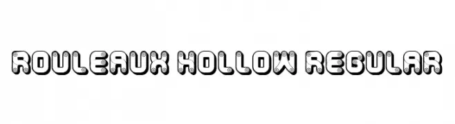 Rouleaux Hollow Regular  नि: शुल्क फ़ॉन्ट्स डाउनलोड