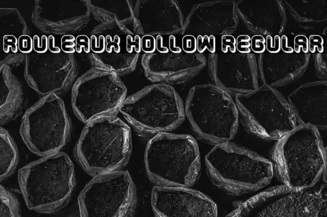 Rouleaux Hollow Regular Font examples