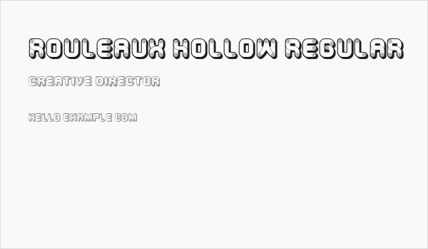 Rouleaux Hollow Regular Business Card