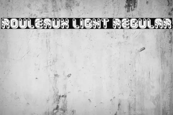 Rouleaux Light Regular Шрифта examples