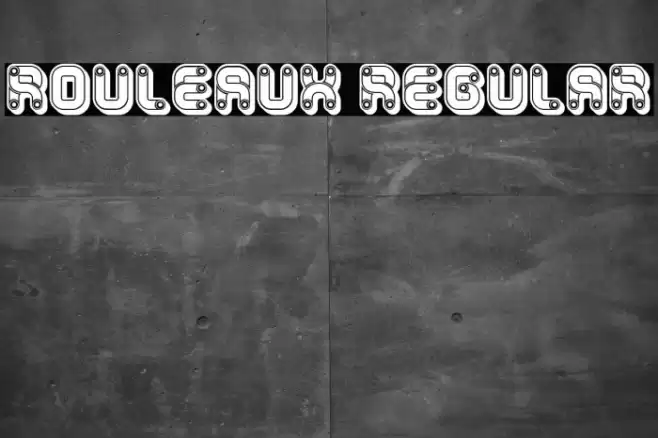 Rouleaux Regular Font examples