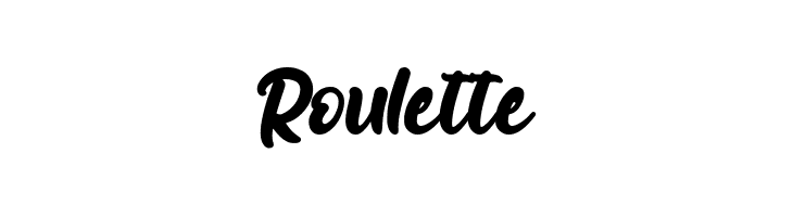 Roulette  Frei Schriftart Herunterladen