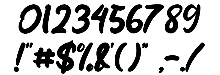 Roulette Font OTHER CHARS