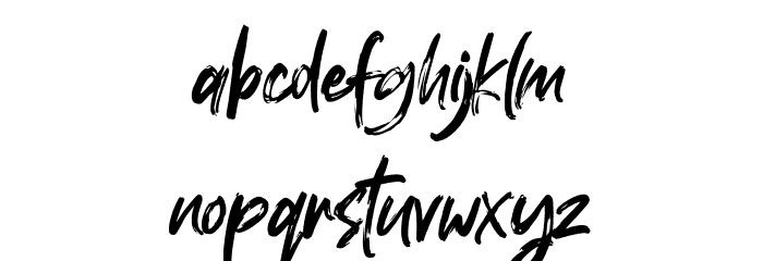 Roulette Font LOWERCASE