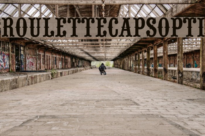 RouletteCapsOpti Font examples
