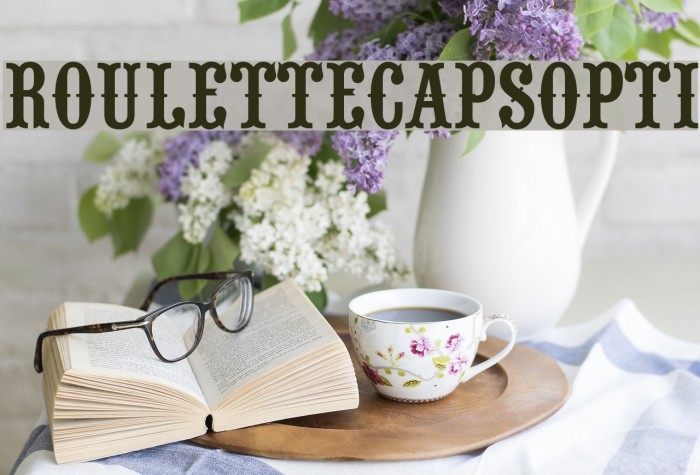 RouletteCapsOpti Font examples