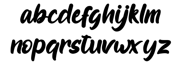 Roulette Font LOWERCASE