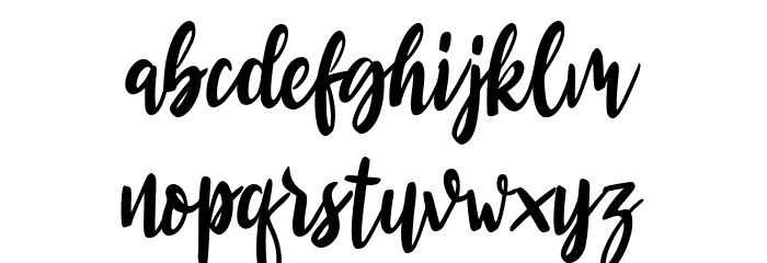 Roullasse Font LOWERCASE