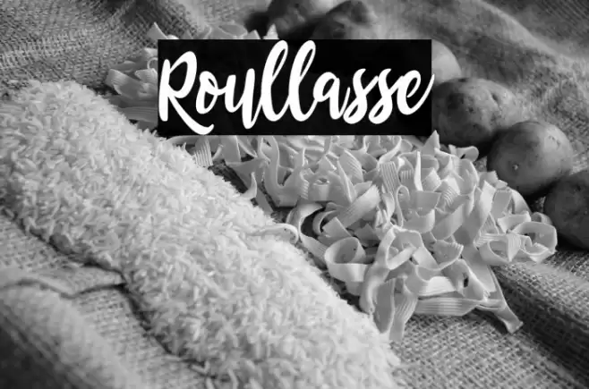 Roullasse Font examples