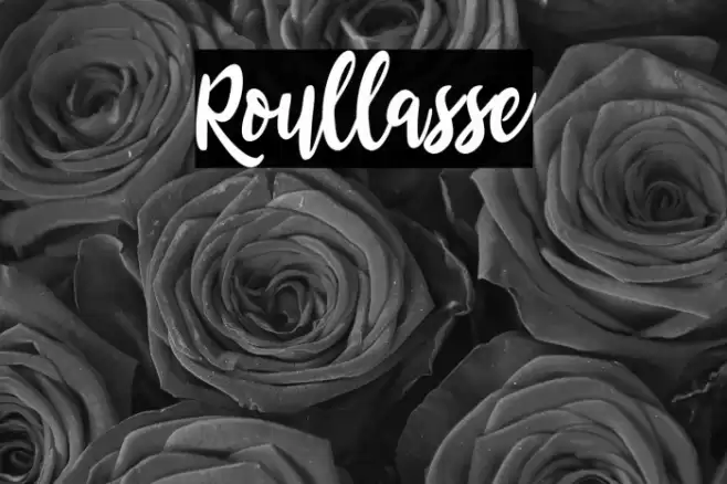 Roullasse Font examples