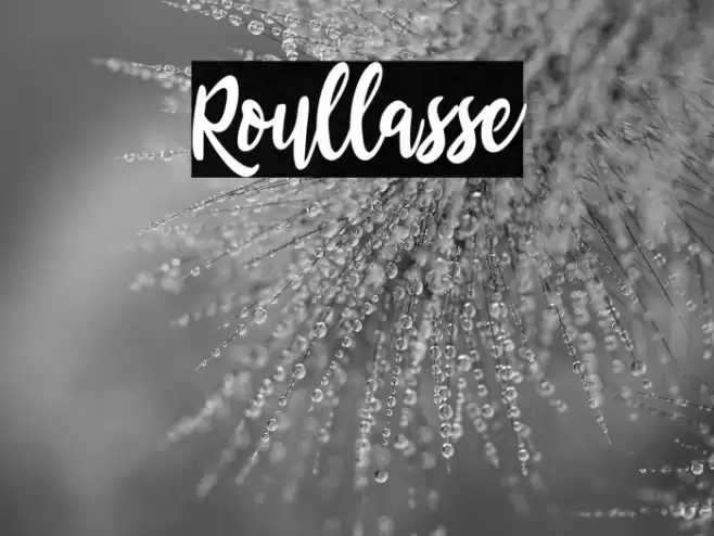 Roullasse Font examples