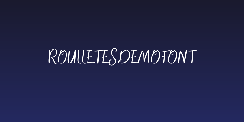 RoulletesDemoFont Social Header