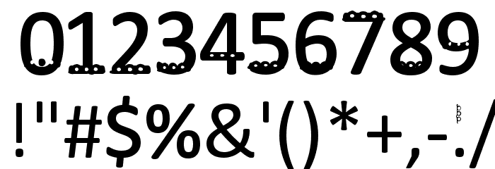 Round About Bold Font OTHER CHARS