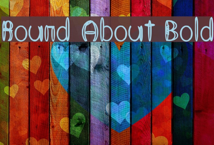 Round About Bold Font examples