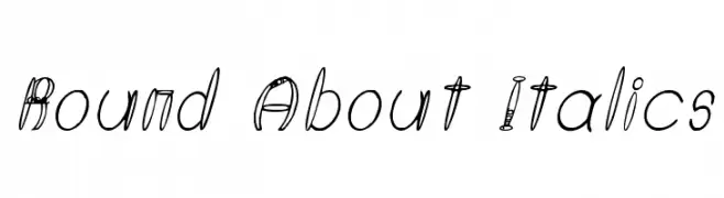 Round About Italics  Fuentes Gratis Descargar