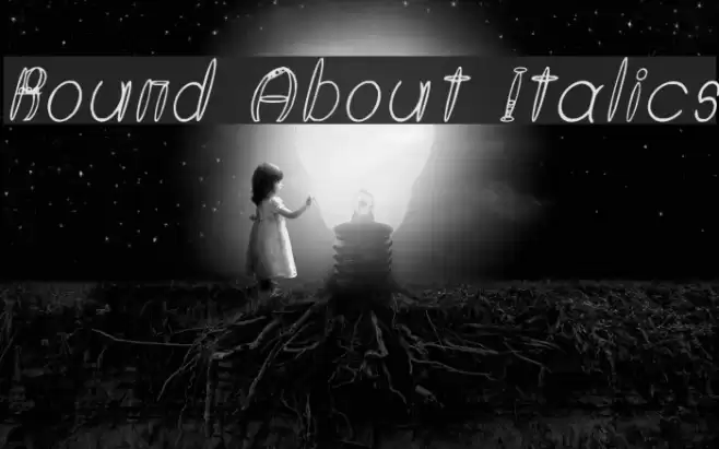 Round About Italics Font examples