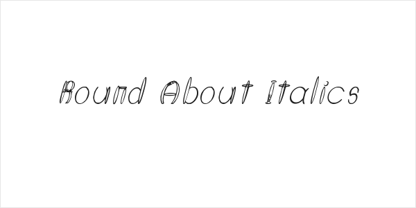 Round About Italics Logo